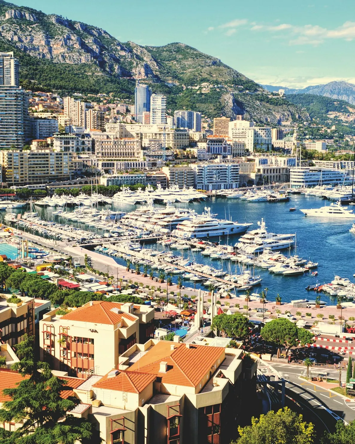 Monaco harbour on the Riviera